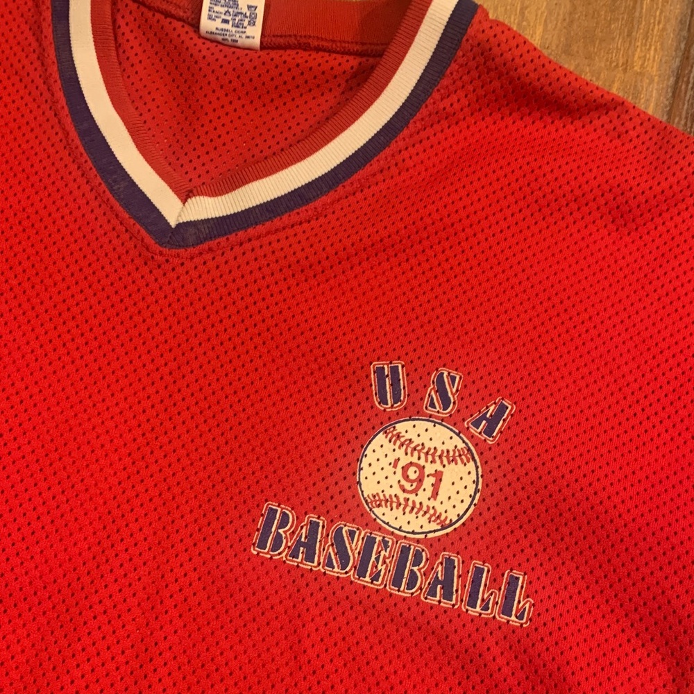 Russell Athletic USA ‘91 Baseball jersey/shirt. Size large.